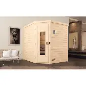 Weka Massivholzsauna TURKU 2 HT, Kompakt 9.0 x B x T x H x 195 x 195 x 205