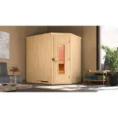 Weka Element-Ecksauna VARBERG 1 HT, OS 7,5 KW x B x T x H x 194 x 144 x 199
