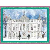 Sonstige Verlage Adventskalender Winterschloss mit Schloss-Motiv, verwandelbar in Kunstdruck