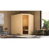 Weka Sauna "Varberg" Set, 7,5 kW-Ofen mit digitaler Steuerung