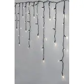 Star Micronics LED Eiszapfen-Lichterkette Crispy Ice White, 960 LEDs, 24m, IP44