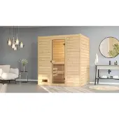 Weka Massivholzsauna VALIDA 2 GT, OS 7,5 x B x T x H x 189 x 189 x 204