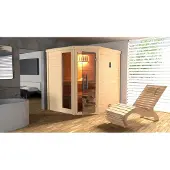 Weka Massivholzsauna TURKU 1 GTF Komapkt 9.0 x B x T x H x 195 x 178 x 205