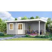 Weka Saunahaus 28 mm SALO grau x B x T x H x 646 x 338 x 237