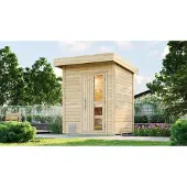 Weka Saunahaus 38 mm NAANTALI Sparset inkl. 9,0 kW Kompakt-Ofenset x B x T x H x 210 x 249 x 0
