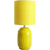 Näve E14 Tischleuchte ERIDA Ø13,5cm gelb 3188315