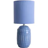 Näve Tischleuchten - Keramik Tischleuchte "ERIDA", Tischlampe im Stil Junges Wohnen, aus Keramik in hellblau, 30 cm hoch, Ø 13,5 cm, E14-Fassung – Schnurschalter