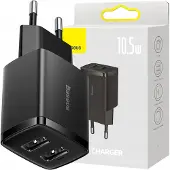 Baseus Compact, Drinnen, AC, 5 V, Schwarz