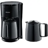 Severin KA 9307, Filterkaffeemaschine, Gemahlener Kaffee, 1000 W, Schwarz