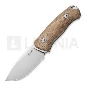 MKM Knives Small LOV - M390 - Natural Canvas Micarta Messer
