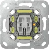 Gira 311600, Wippschalter, Chrom, Grau, Wand, LED, 250 V, 10 A