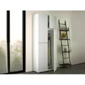 Dmora Mehrzweckschrank Camelia 80x195 cm Weiß 6 Regale