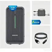 Marstek Energy Inc B2500-D Black 2.24kWh Balkonkraftwerk mit Speicher | Komplettset mit 800W Wechselrichter & 5m BC-Kabel