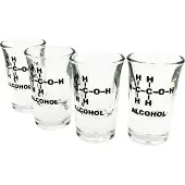 Mad Monkey - Alcohol shot glasses (set of 4) - 5 cl per glass