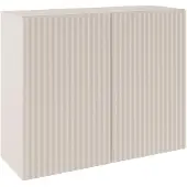 Selsey Sunds – Sideboard mit geriffelten Lamellenfronten, 2-türig, Kaschmirbeige, 100 cm