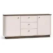 Selsey Vilavio – Sideboard 2-türig, 3 Schubladen, Kaschmir/Eicheoptik Dunkel, 180 cm