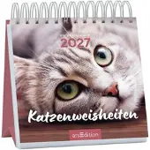 Ars Edition Mini-Wochenkalender Katzenweisheiten 2027