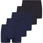 Schiesser Retro Short / Pant Cotton Casual Organic Cotton in Dunkelblau / schwarz | Gr.: L