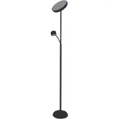 Naeve LED Stehleuchte "ROMIS" mit Lesearm schwarz