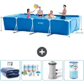 Intex Rechteckiger Frame Pool - 450x220x84 cm - 5-teilig S30243