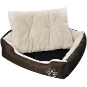 vidaXL Hundebett Braun und Beige XXL
