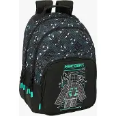 Minecraft Double Minecraft Screen 20l 32x15x42 Cm Rucksack Schwarz Kinder Schwarz One Size