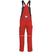 Kübler Latzhose ACTIVIQ cotton+ mittelrot/anthrazit Form 3450 Größe 40