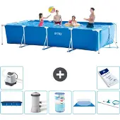 Intex Rechteckiger Frame Pool - 450x220x84 cm - 8-teilig S30268