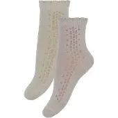 Minymo Ankle Sock Solid 2-pack burnished lilac (518) 27\\30