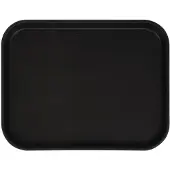 Cambro Camtread rechteckiges rutschfestes Fiberglas Tablett schwarz 45,7cm