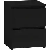 Top E Shop Topeshop M2 CZERŃ, Nachtständer, Schwarz, 2 Schublade(n), Partikelbord, 300 mm, 300 mm