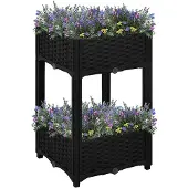 vidaXL Hochbeet 40x40x71 cm Polypropylen