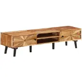 vidaXL TV-Schrank 145x35x35 cm Akazie Massivholz