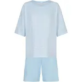 Mey Kurzer Pyjama Serie Simple Stripes Alice Blue | Größe 38
