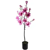OEM Kunstblütenbaum 140cm rosa Magnolie