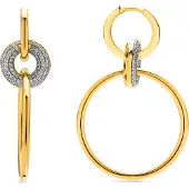 Luxenter -Ohrringe aus 925er Sterlingsilber und Zirkonia mit Rhodiumbeschichtung – Wanty