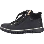 Rieker Z4263-00 Damenboots, gefüttert, Synthetik, Schwarz, NEU - Damenschuhe Modische Stiefelette / Boots, Schwarz