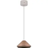 TRIO Moderne Pendelleuchte Laguna Ø 30cm kaffeebraun