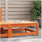 vidaXL Gartenhocker Wachsbraun 70x70x30 cm Massivholz Kiefer