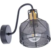 Näve Spots - 1er Wandleuchte/Spot "FORO" H: 17cm, Strahler im Industrial Style, aus Metall in schwarz, 22 x 13,5 x 23 cm, E27-Fassung