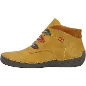 Rieker Damen Stiefelette sportlich mit bunten Patches und Einsatz aus Cord 52544, Größe:40 EU, Farbe:Gelb