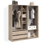Livinity Kleiderschrank Trento Sonoma 2er Set, Model 58977
