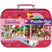 Schmidt 2 x 100 + 2 x 150 Teile Spiele Kinder Puzzle Bibi & Tina Koffer 56509