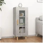 vidaXL Sideboard Betongrau 34,5x34x90 cm Holzwerkstoff