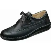 Finn Comfort , York, Herren, Schnürer, Schwarz, Leder, - Herrenschuhe Sneaker / Schnürschuh, Schwarz