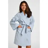 Hunkemoller Waffel-Bademantel Blau
