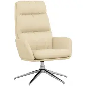 vidaXL Relaxsessel Creme Stoff