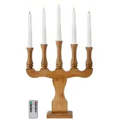 Markslöjd RYDBOHOLM Candlestick 5L Stained Brown B/O