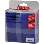 Hama CD-ROM/DVD-ROM Protective Sleeves 50, 50 Disks, Mehrfarbig, 170 mm, 135 mm, 42 mm, 290 g