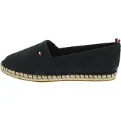 Tommy Hilfiger Basic Espandrills Leinenschuh Schwarz